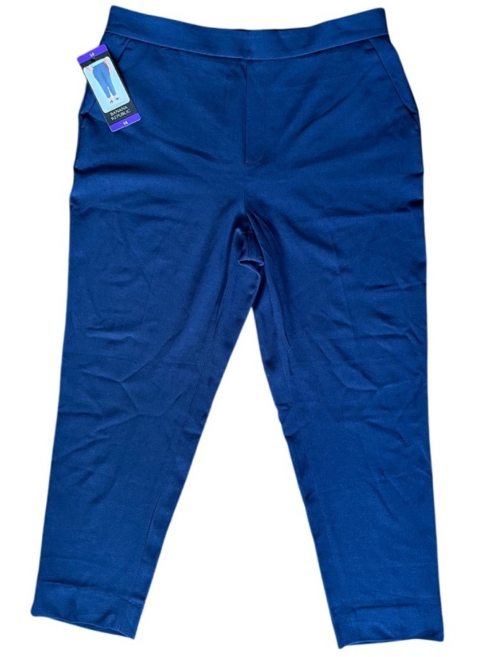 ☀️NWT Banana Republic Cropped Ankle Pants Navy 14